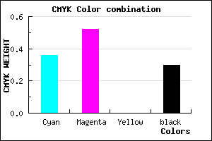 #7256B2 color CMYK mixer