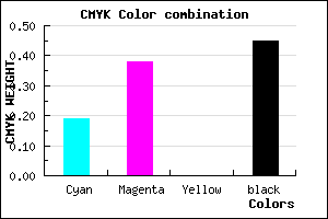 #72578D color CMYK mixer