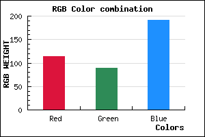rgb background color #7259BF mixer