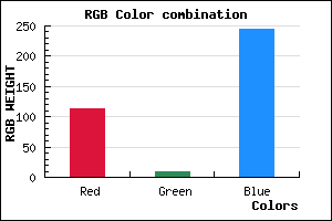 rgb background color #7209F5 mixer