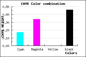 #725A89 color CMYK mixer