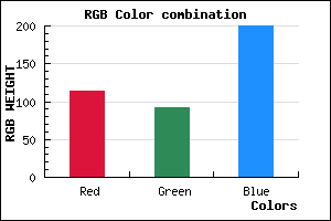 rgb background color #725CC8 mixer