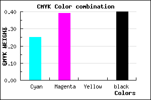 #725D99 color CMYK mixer