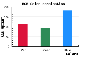 rgb background color #725DB5 mixer