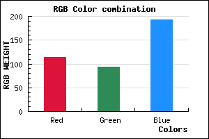 rgb background color #725DC1 mixer