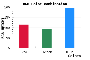 rgb background color #725DC3 mixer