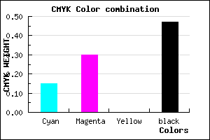 #725E86 color CMYK mixer