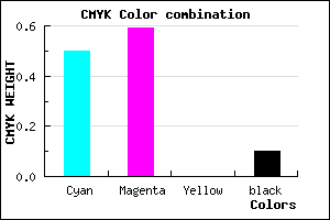 #725EE5 color CMYK mixer