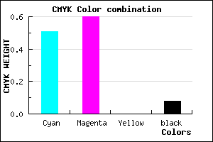 #725EEA color CMYK mixer