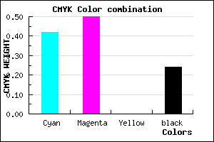 #7261C3 color CMYK mixer