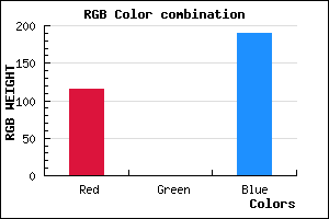 rgb background color #7300BE mixer