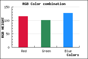 rgb background color #73657F mixer