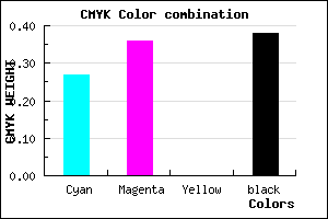 #73659E color CMYK mixer