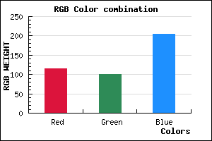 rgb background color #7365CD mixer