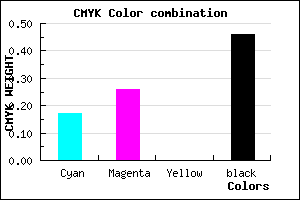 #73668A color CMYK mixer