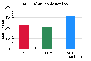 rgb background color #73679F mixer