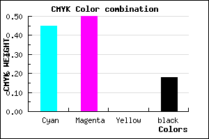 #7368D0 color CMYK mixer