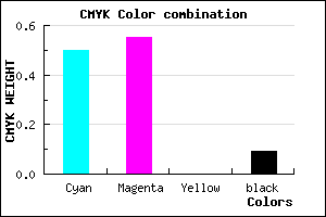 #7368E8 color CMYK mixer