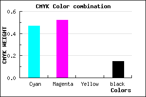 #7369D9 color CMYK mixer