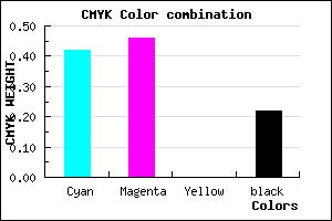 #736BC7 color CMYK mixer