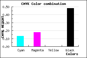 #736C84 color CMYK mixer
