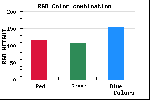 rgb background color #736C9B mixer