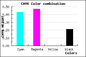 #736CCA color CMYK mixer
