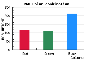 rgb background color #736CD4 mixer