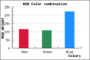 rgb background color #736CDE mixer