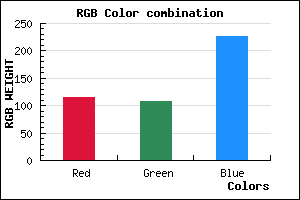 rgb background color #736CE3 mixer