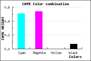 #736CED color CMYK mixer
