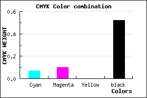 #736F7B color CMYK mixer