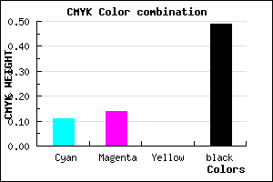 #736F81 color CMYK mixer
