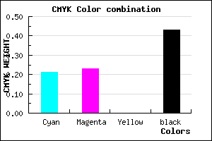 #736F91 color CMYK mixer