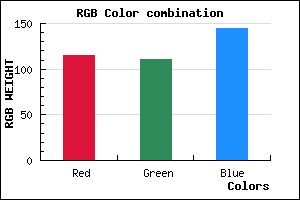 rgb background color #736F91 mixer