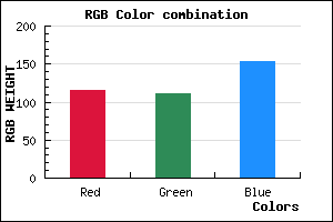 rgb background color #736F99 mixer