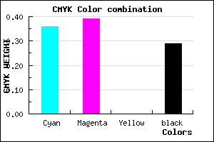 #736FB5 color CMYK mixer