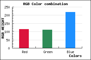 rgb background color #736FDB mixer