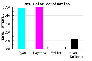 #7370E0 color CMYK mixer