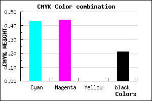 #7372CA color CMYK mixer