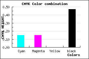 #737387 color CMYK mixer