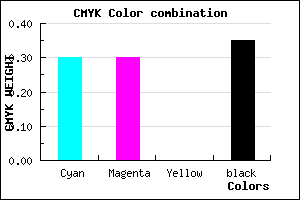 #7373A5 color CMYK mixer