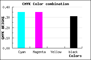 #7373B1 color CMYK mixer