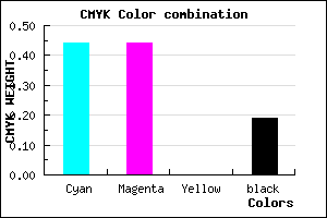 #7373CF color CMYK mixer
