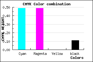 #7373E3 color CMYK mixer