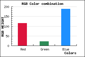 rgb background color #7316BC mixer