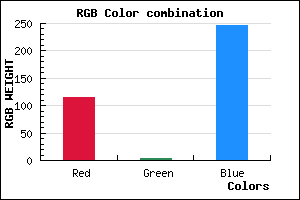 rgb background color #7303F7 mixer