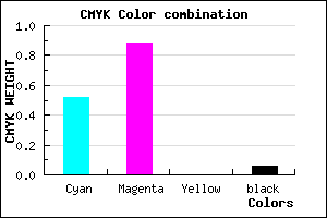 #731EF0 color CMYK mixer