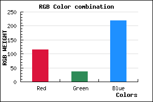 rgb background color #7325DB mixer
