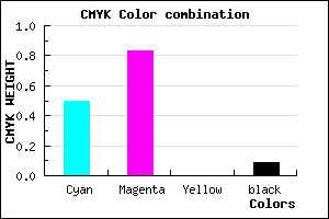 #7327E7 color CMYK mixer